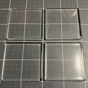 Finding: 2” Square Glass Blank (4)